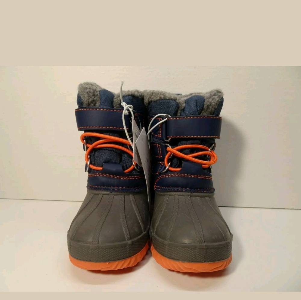 Toddler Boys Blue/gray Bastien Winter BOOTS by Cat - Picture 2 of 6